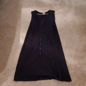 LBD. Black button down dress.